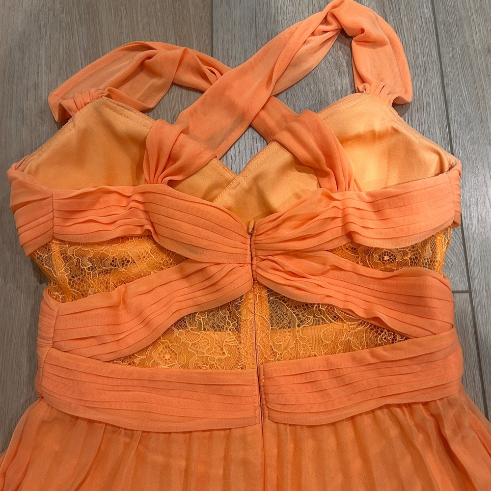 Elegant Orange Maxi Dress - Picture 5 of 10